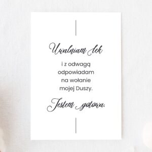 Plakat do druku - Uwalniam lęk