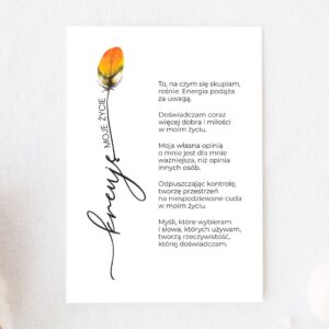 Plakat do druku - Kreuję moje życie 2
