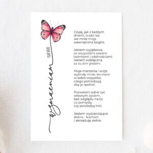 Plakat do druku - Wzmacniam siebie 2