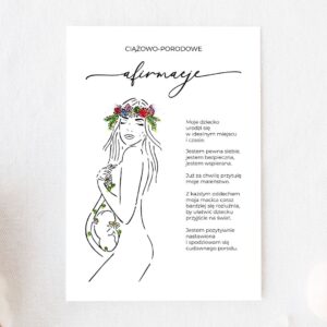 Plakat do druku - Afirmacje ciążowo-porodowe 5