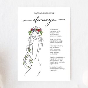 Plakat do druku - Afirmacje ciążowo-porodowe 6