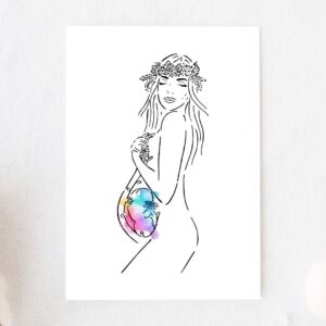 Plakat do druku - Kobieta w ciąży 2