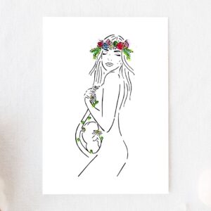 Plakat do druku - Kobieta w ciąży 3